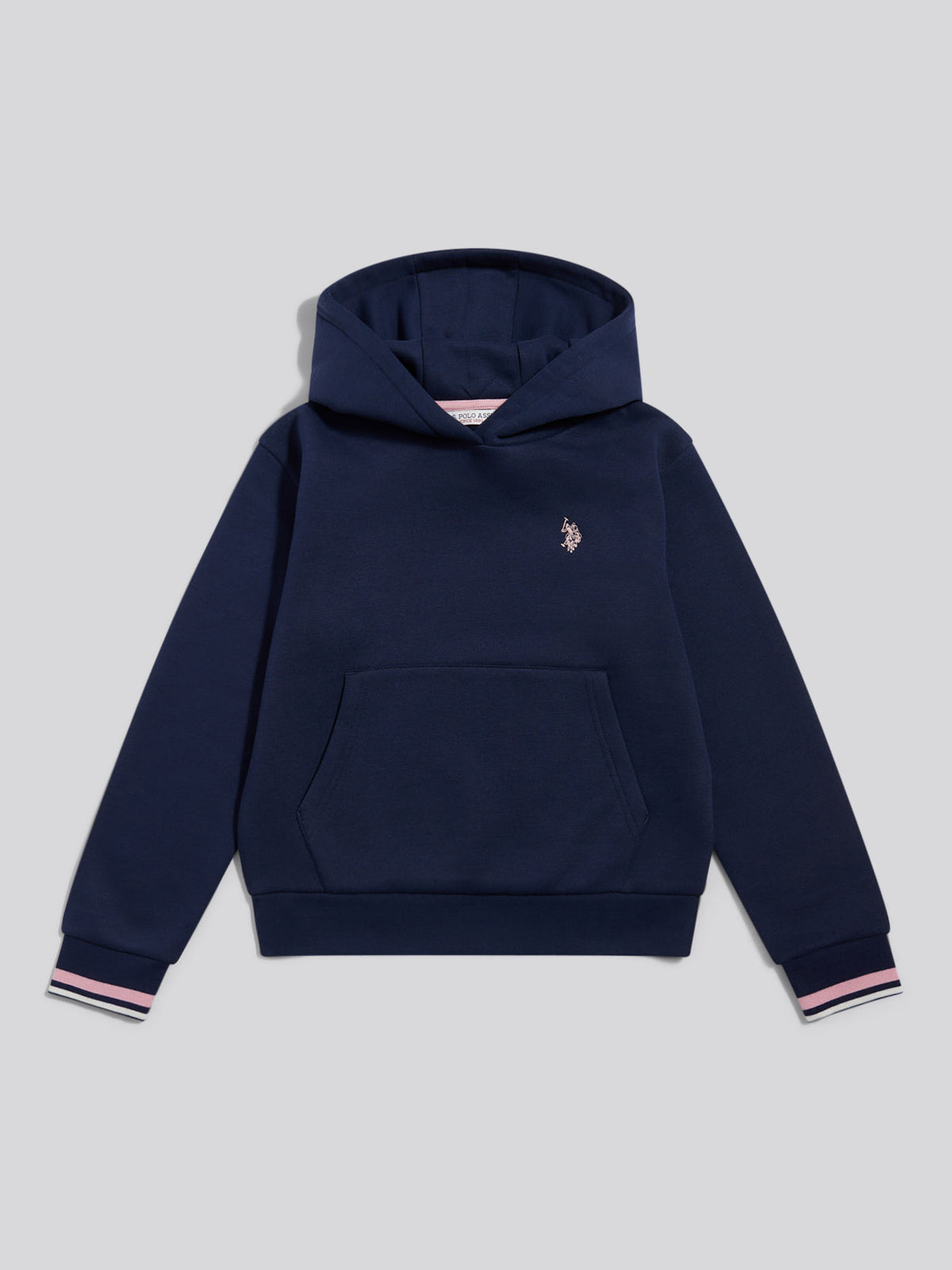 Girls Double Horsemen Overhead Hoodie Navy Iris