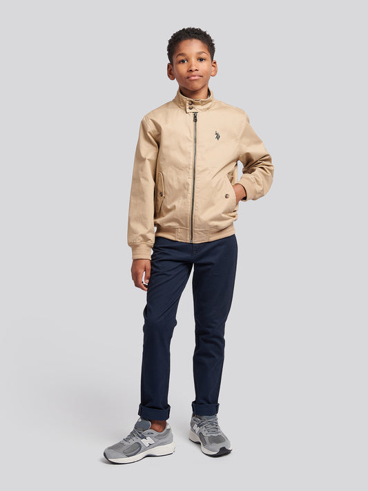 Chłopcy Cotton Twill Harrington Kurtka w kukurydzy