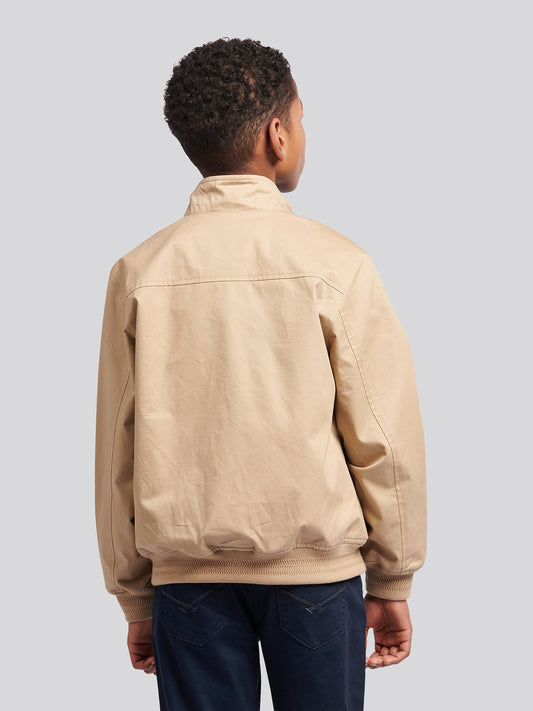Chłopcy Cotton Twill Harrington Kurtka w kukurydzy