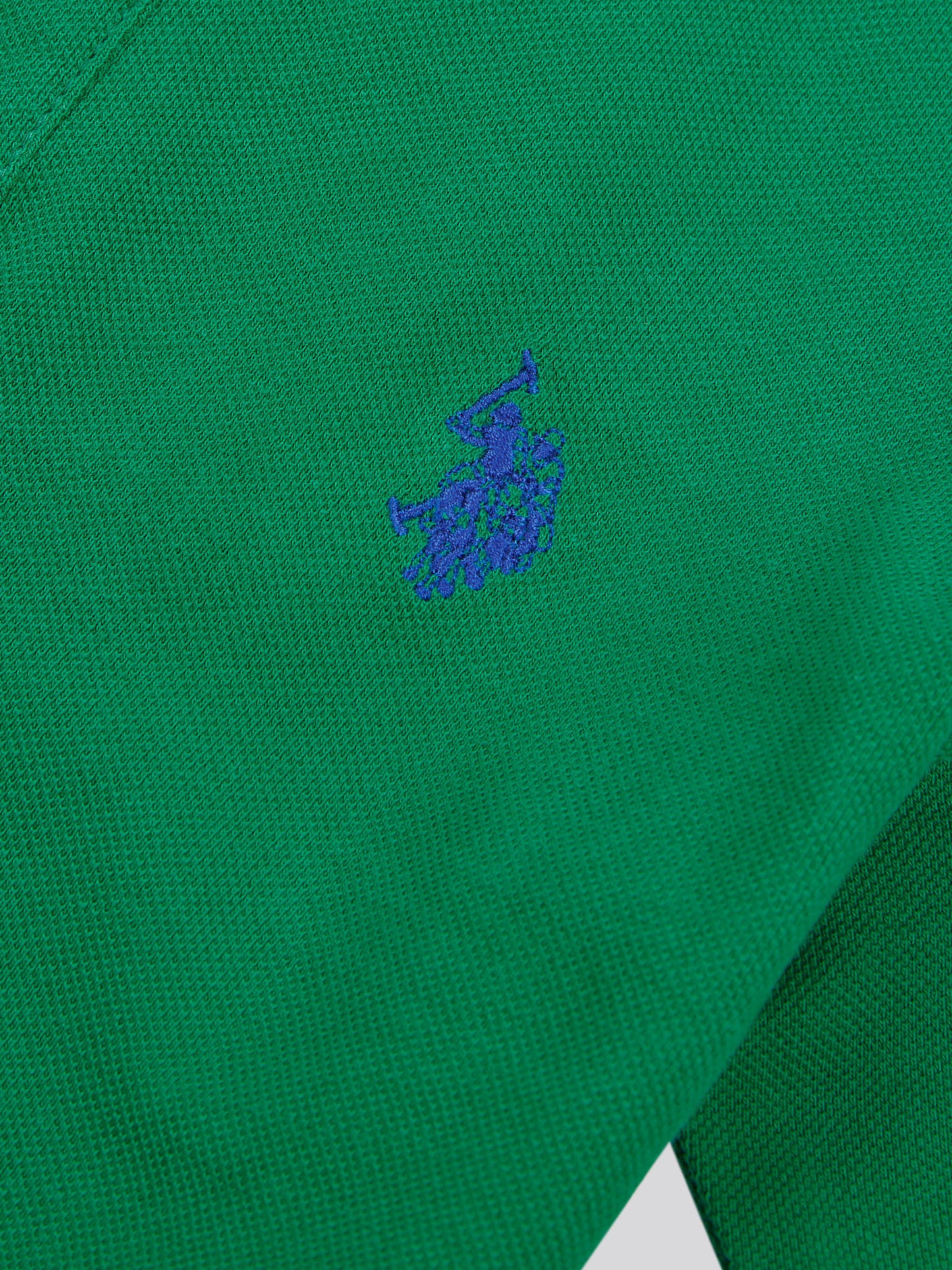 Boys Double Horsemen Polo Shirt in Lush Meadow