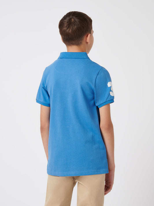 Boys Player 3 Polo Shirt w Campanula