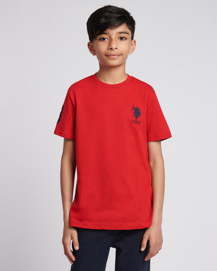 T-shirt Boys Player 3 w Haute Red