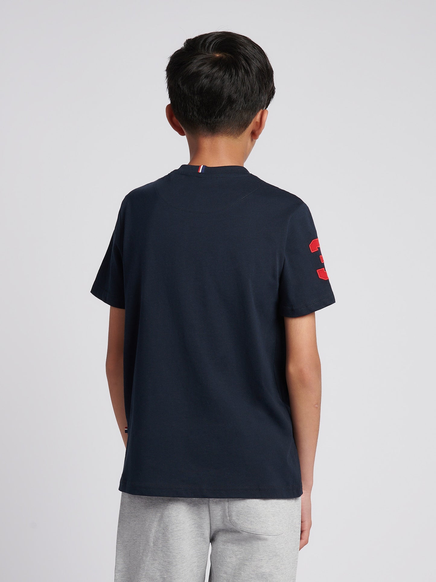 Chłopcy 3 T-shirt w ciemnym szafirowym granatowym/haute Red DHM