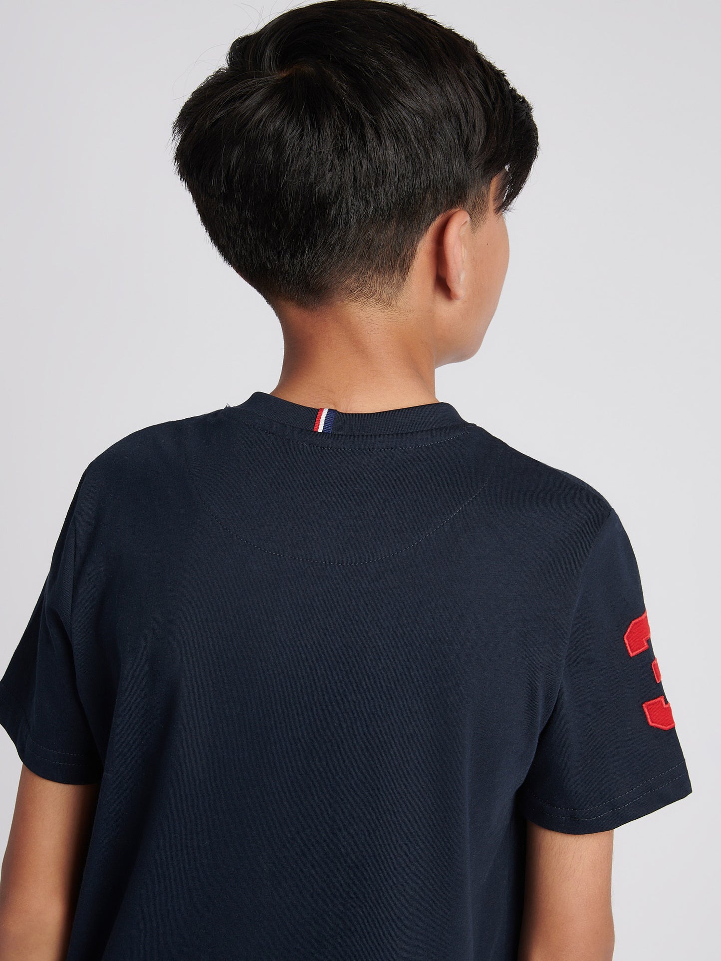 Chłopcy 3 T-shirt w ciemnym szafirowym granatowym/haute Red DHM