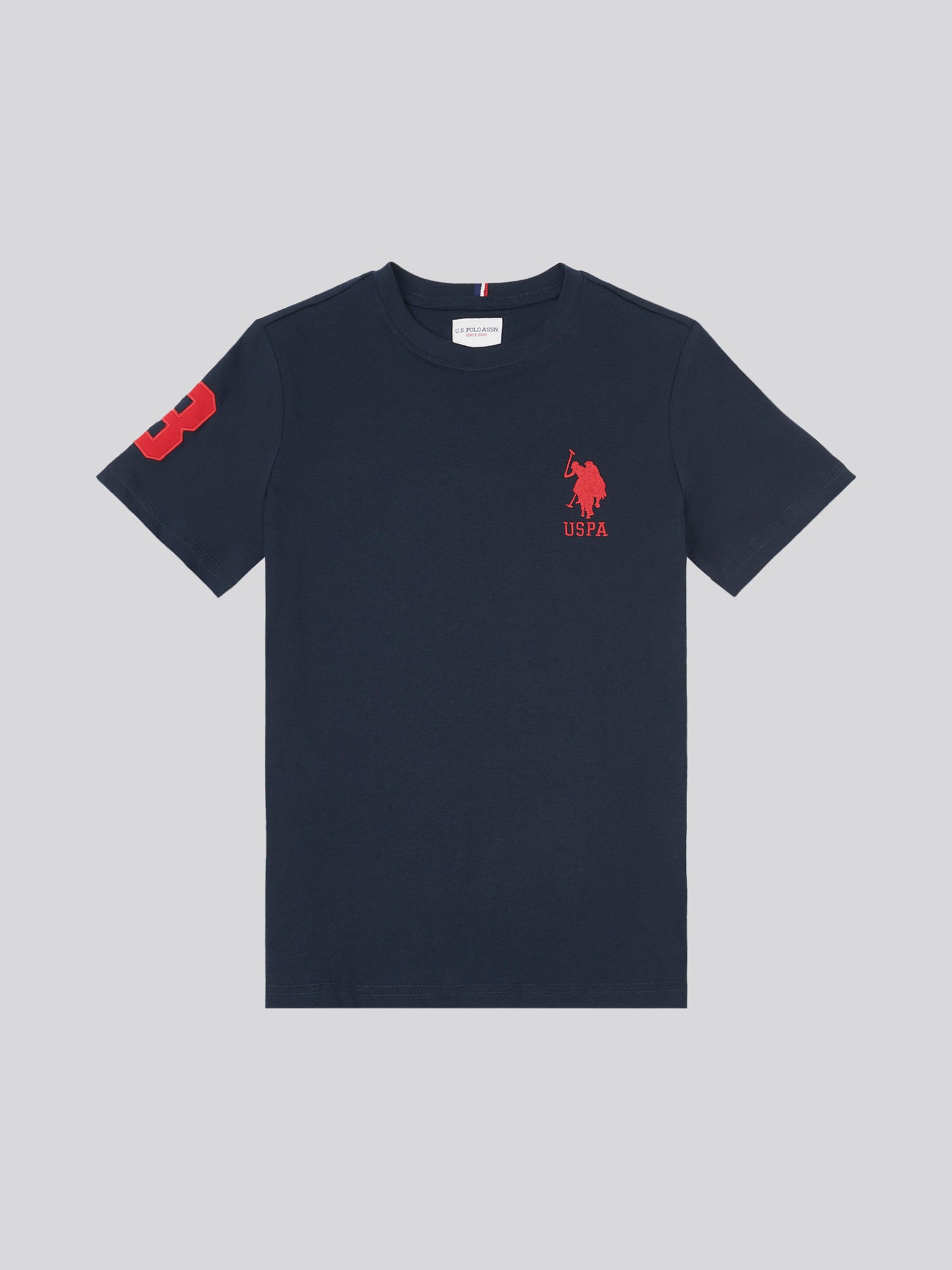 Chłopcy 3 T-shirt w ciemnym szafirowym granatowym/haute Red DHM