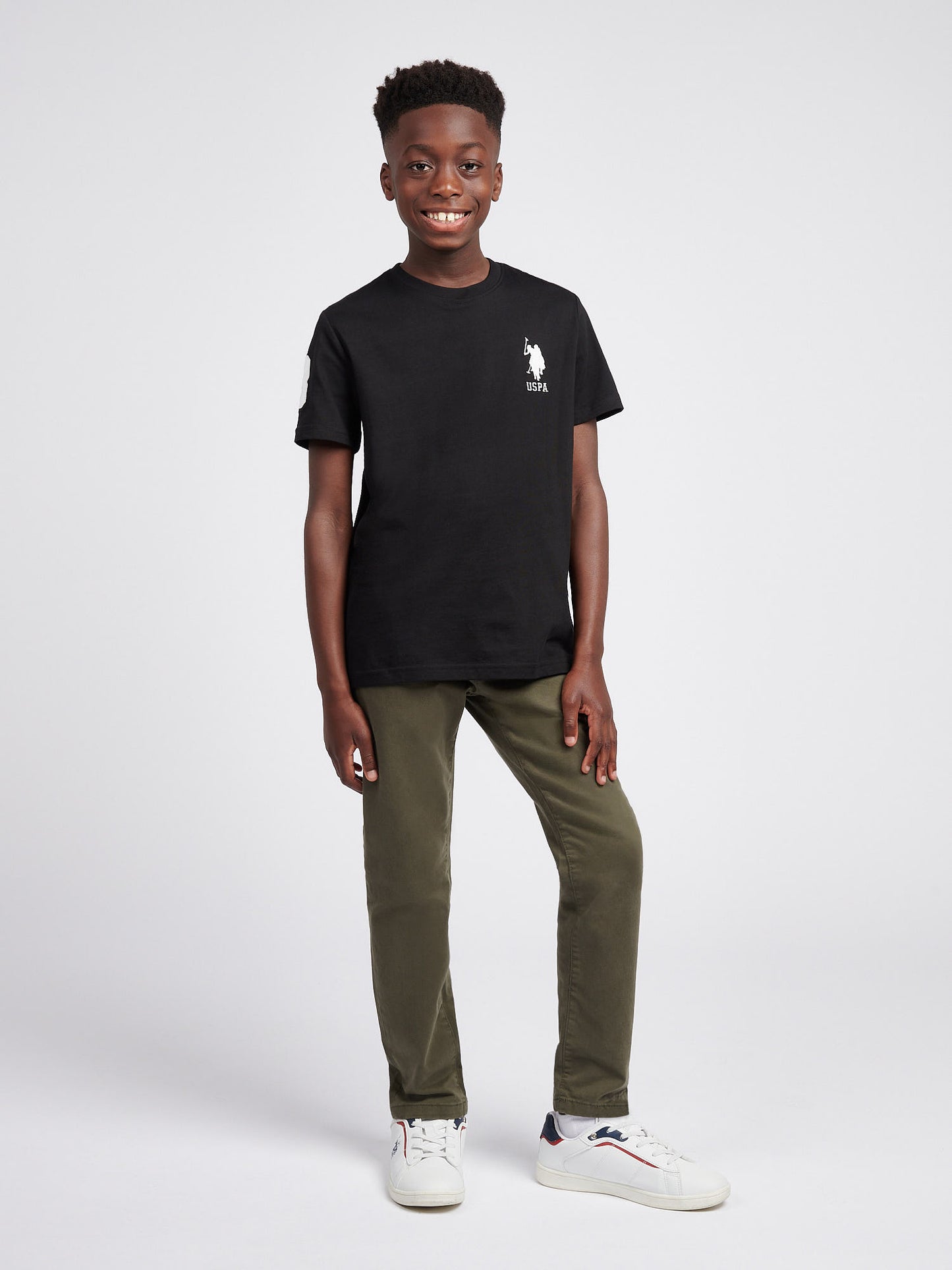 T-shirt Boys Player 3 w czarnym jasnym białym DHM