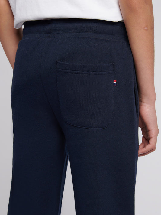 Chłopcy Double Jogen Jogger w ciemnym szafirowym granatowym/haute Red Dhm
