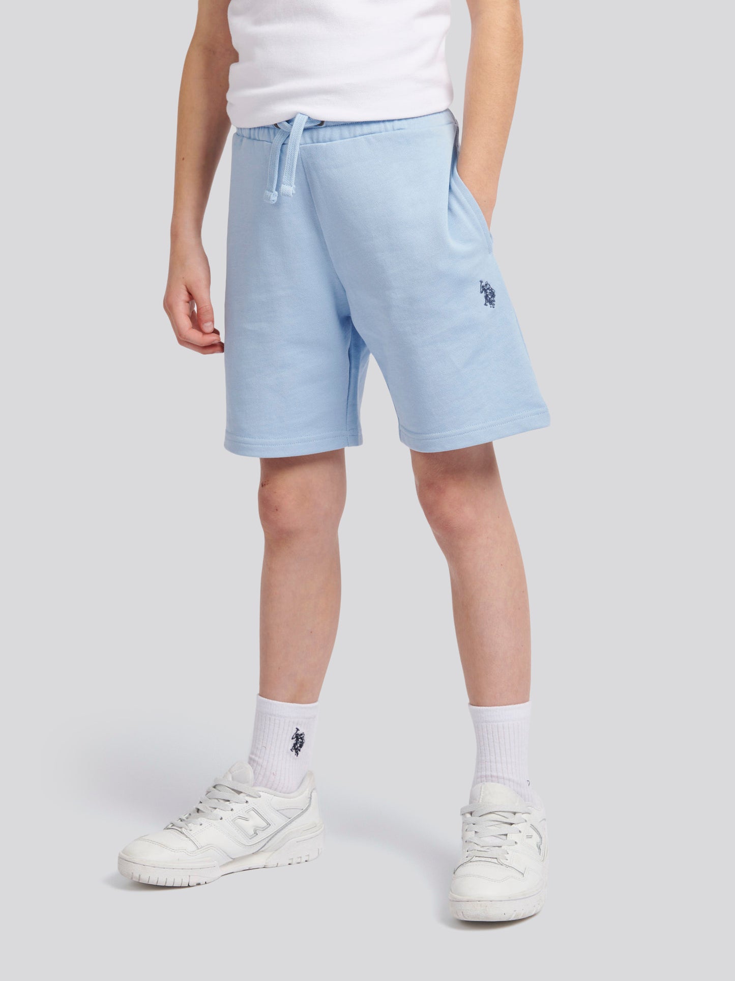 Chłopcy podwójnie jeźdźcy poci się krótko w Chambray Blue