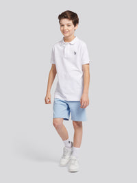 Chłopcy podwójnie jeźdźcy poci się krótko w Chambray Blue