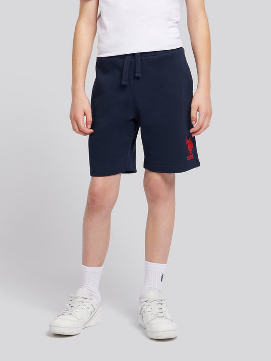 Boys Player 3 Sweat w ciemnym szafirowym granatowym/haute Red DHM