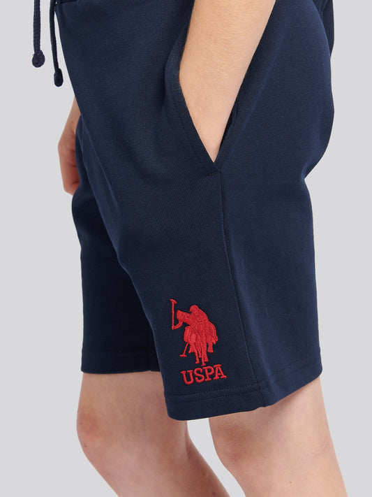 Boys Player 3 Sweat w ciemnym szafirowym granatowym/haute Red DHM
