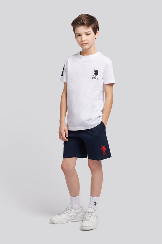 Boys Player 3 Sweat w ciemnym szafirowym granatowym/haute Red DHM
