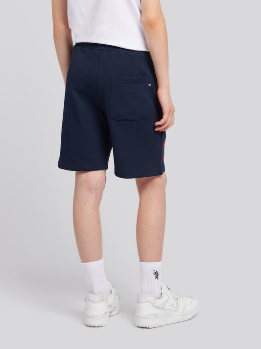 Boys Player 3 Sweat w ciemnym szafirowym granatowym/haute Red DHM