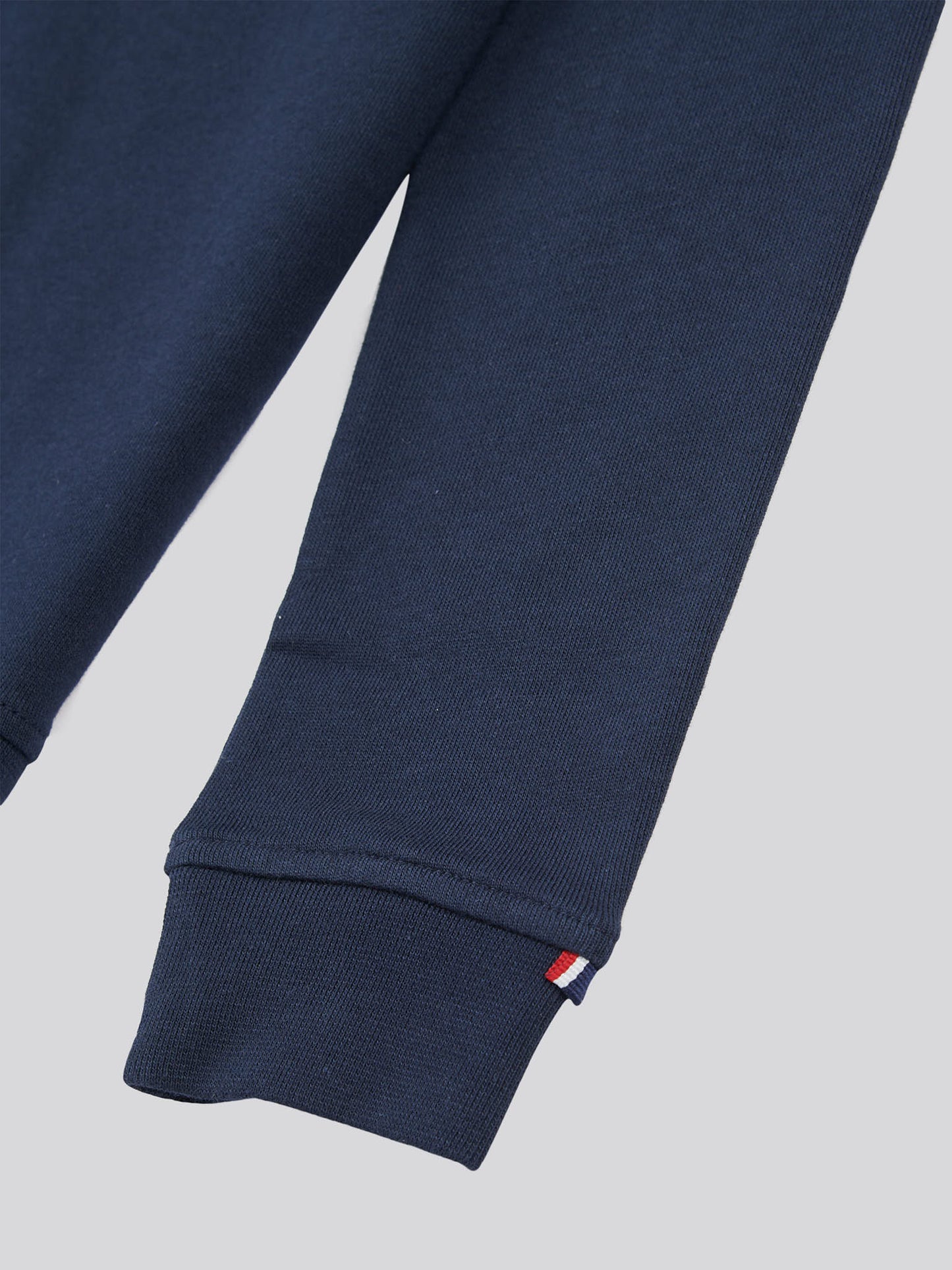 Chłopcy podwójne jeźdźcy 1/4 Zip w ciemnym szafirowym granatowym/haute Red Dhm