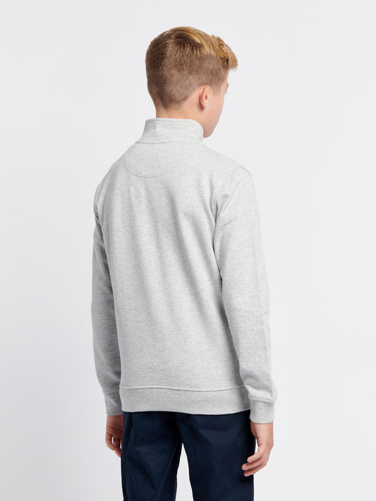 Chłopcy podwójnie jeźdźcy 1/4 Zip w środkowej szarej margle
