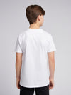 Chłopięcy Chłopcy T-shirt z nadrukiem łuku w jasnej bieli
