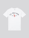 Chłopięcy Chłopcy T-shirt z nadrukiem łuku w jasnej bieli