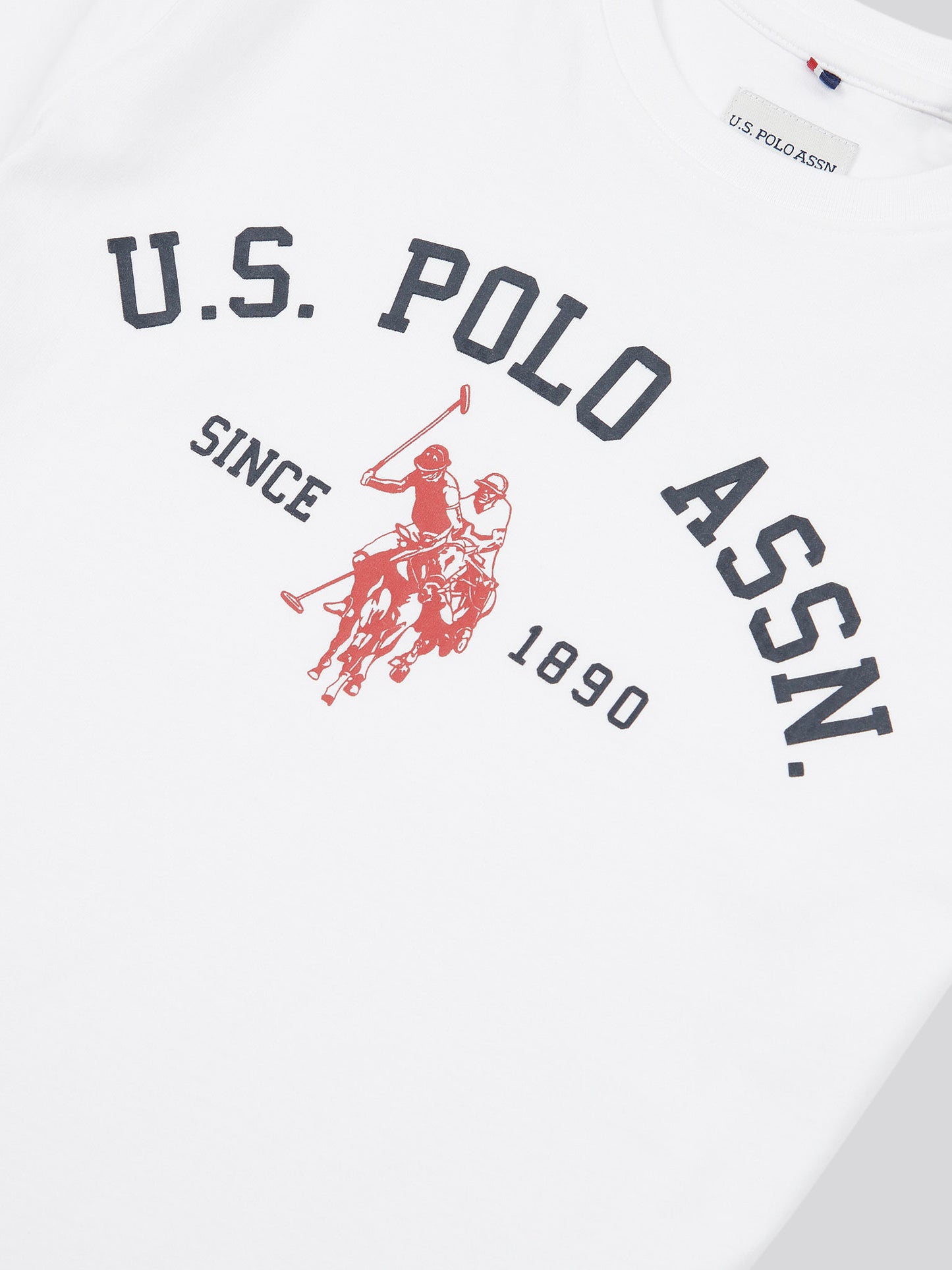 Chłopięcy Chłopcy T-shirt z nadrukiem łuku w jasnej bieli