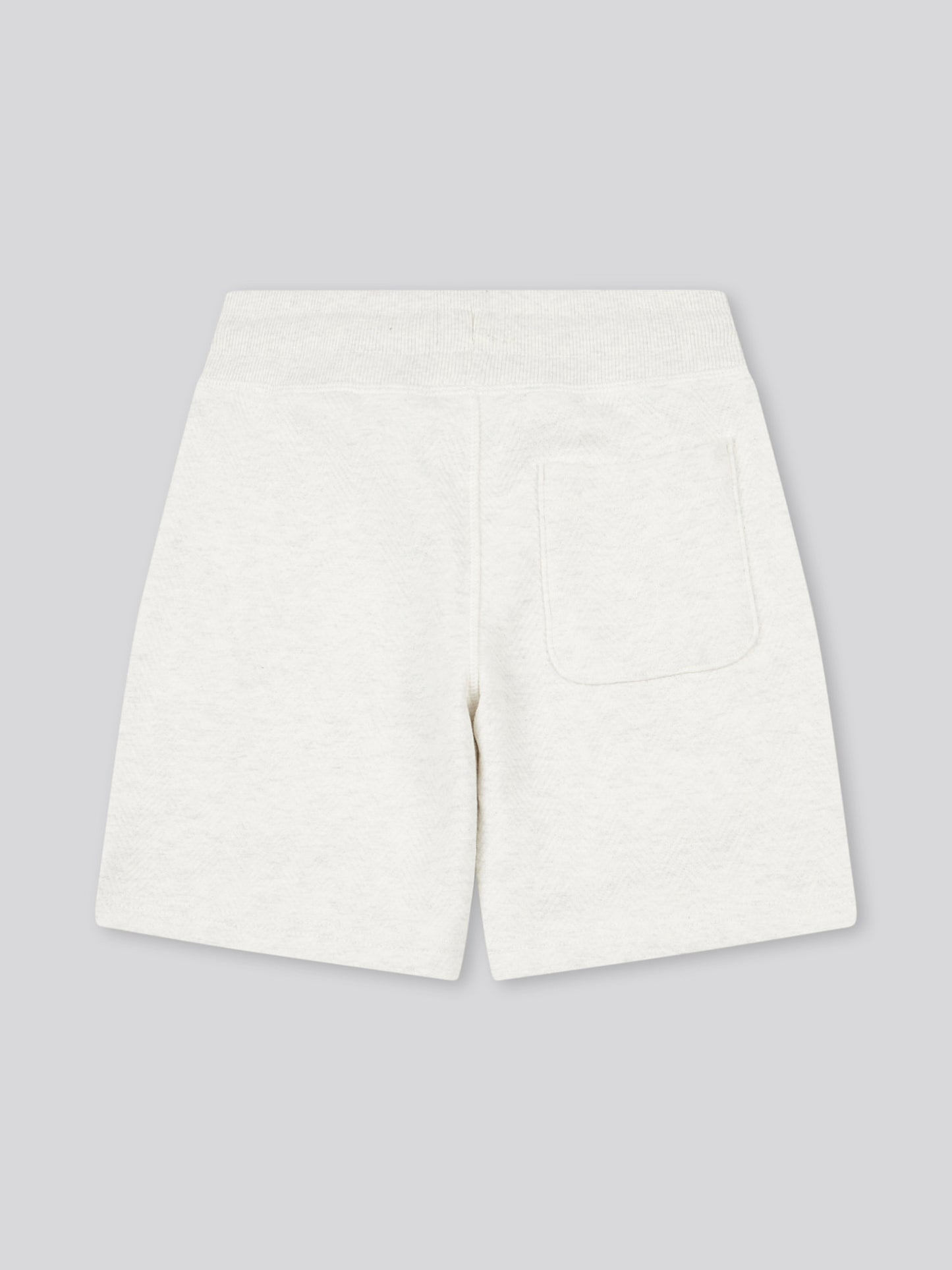 Chłopcy podwójnie jeźdźcy Herringbone Sweat w jasnoszarym margle