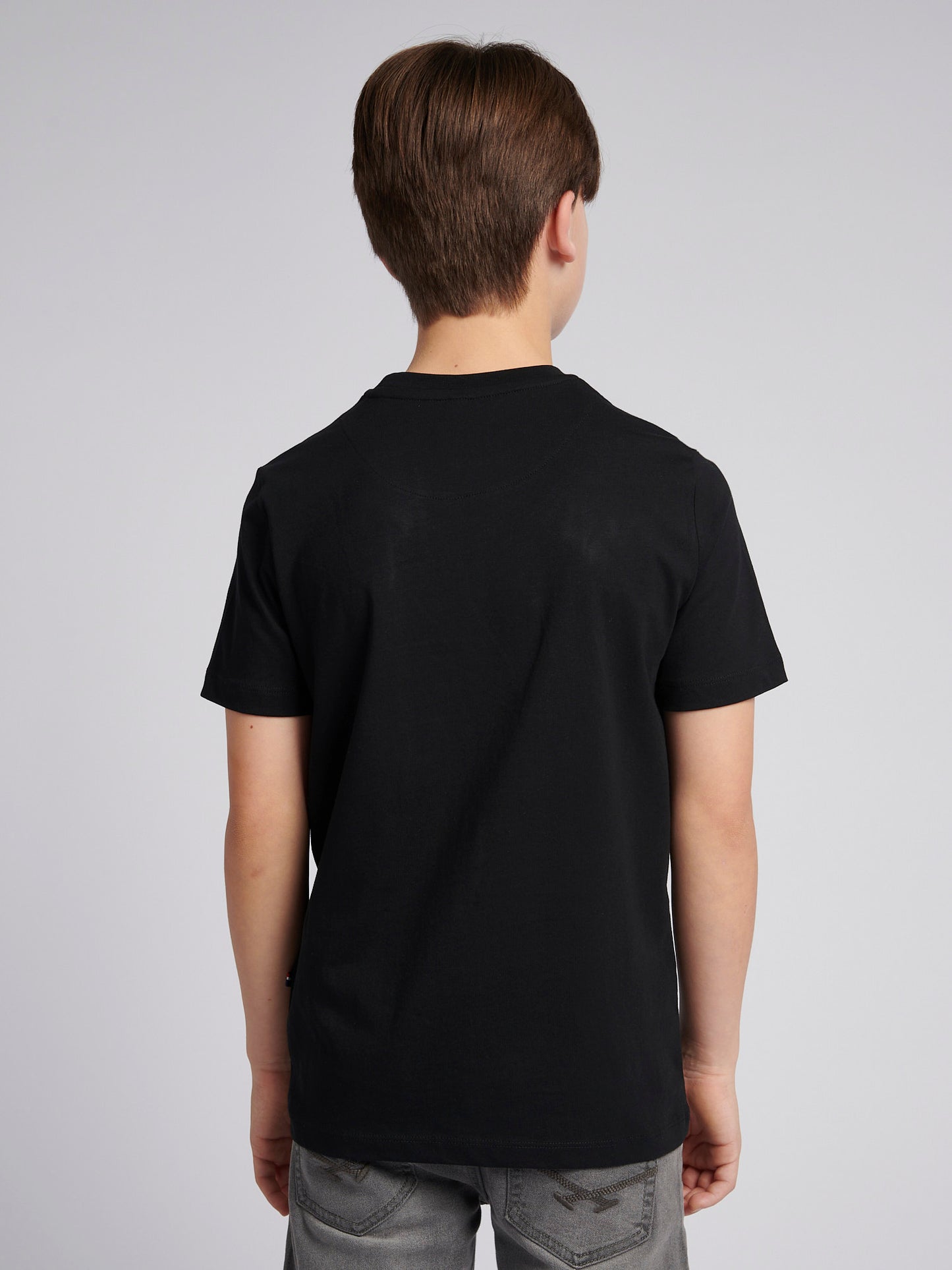 Chłopcy USPA Circle Print T-shirt w kolorze czarnym