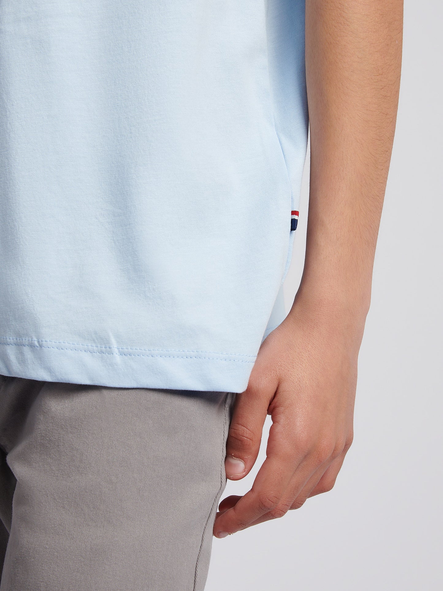 Chłopcy podwójne jeźdźcy graficzne T-shirt w Chambray Blue