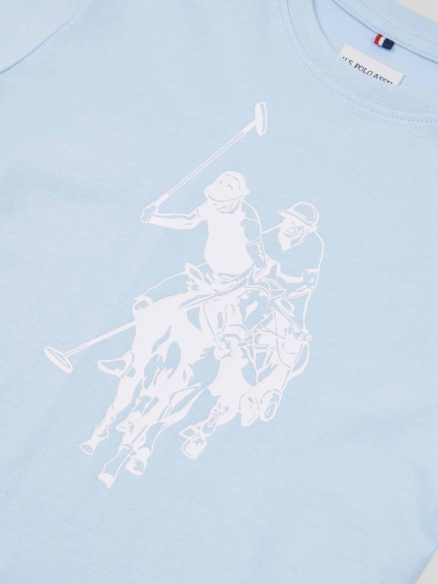 Chłopcy podwójne jeźdźcy graficzne T-shirt w Chambray Blue