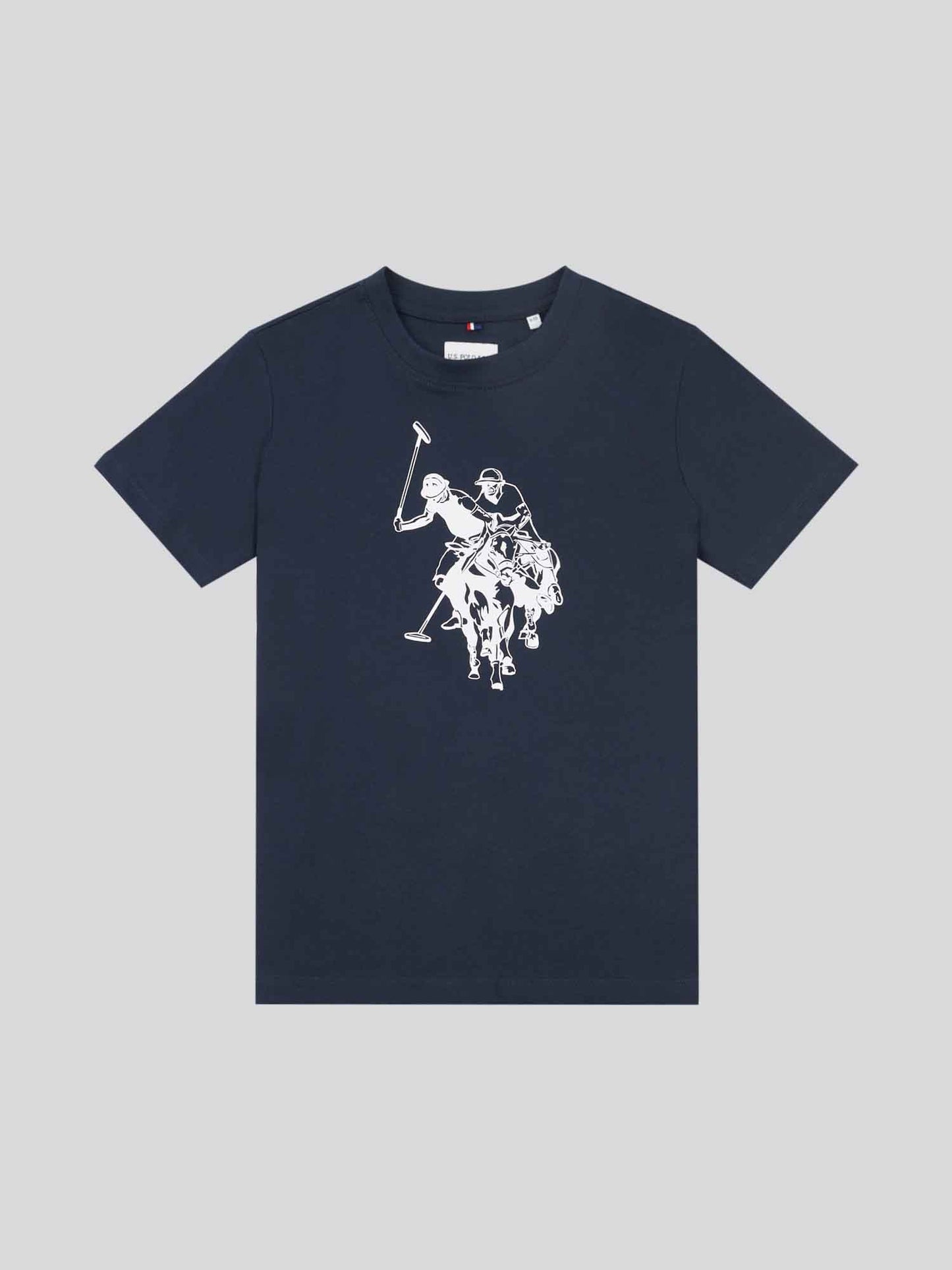 Chłopcy Double Horsemen Graphic T-shirt w ciemnym szafirowym granatowym