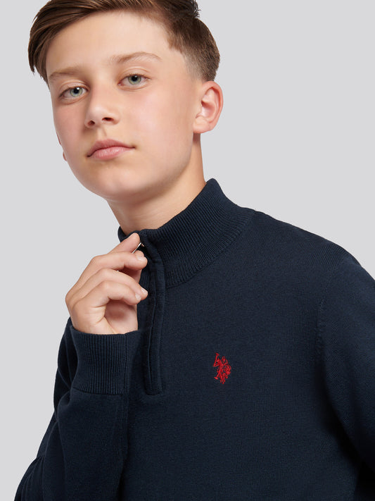 Dzianin Botton Rich Felenel Dark Sapphire Navy/Haute Red DHM