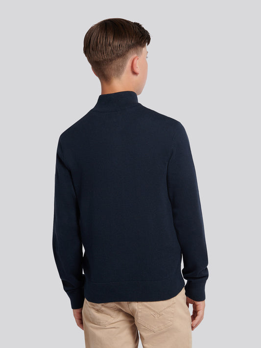 Dzianin Botton Rich Felenel Dark Sapphire Navy/Haute Red DHM