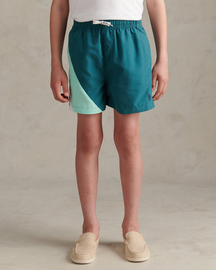Boys Cut and Sew Swim Short Mediterranea