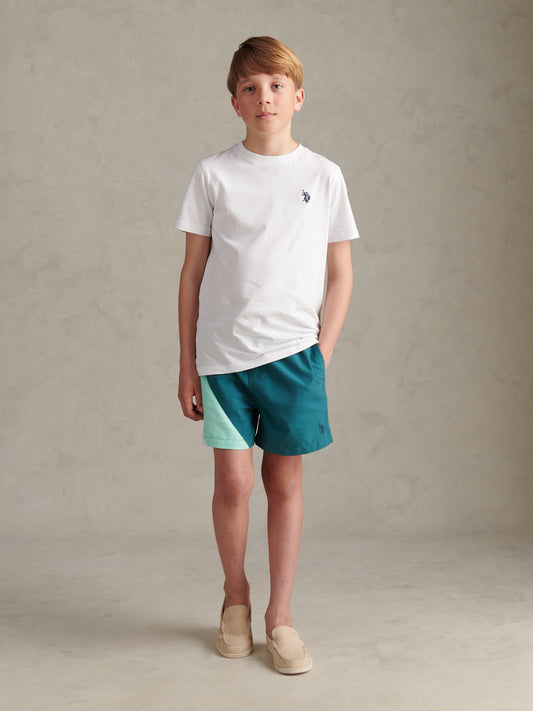 Boys Cut and Sew Swim Short Mediterranea