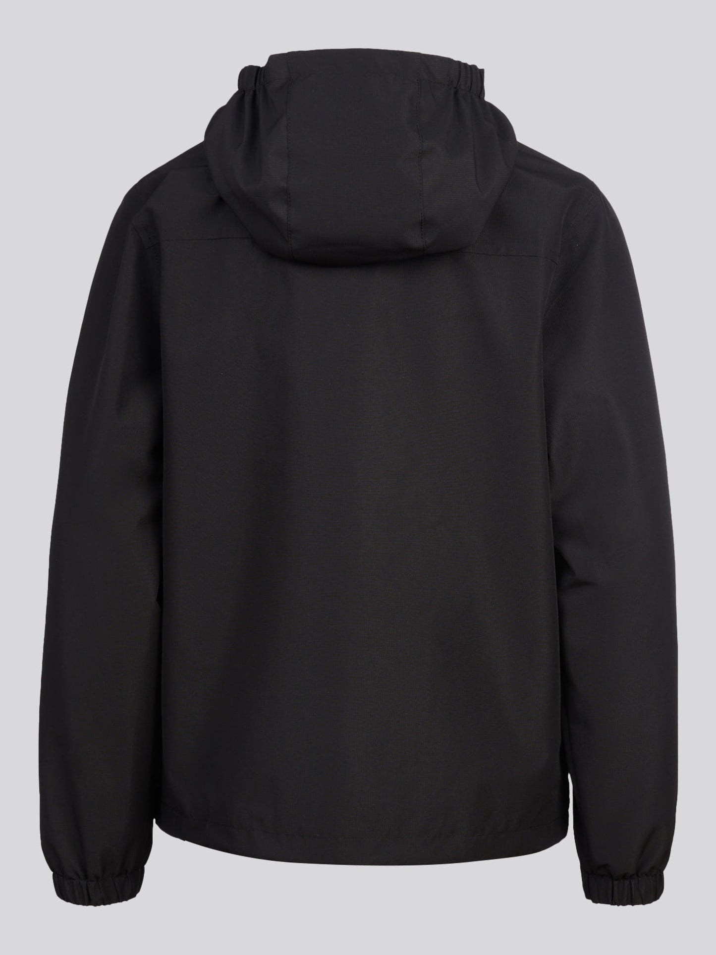 Boys Mesh Lined Hooded Windbreaker Black Bright White DHM