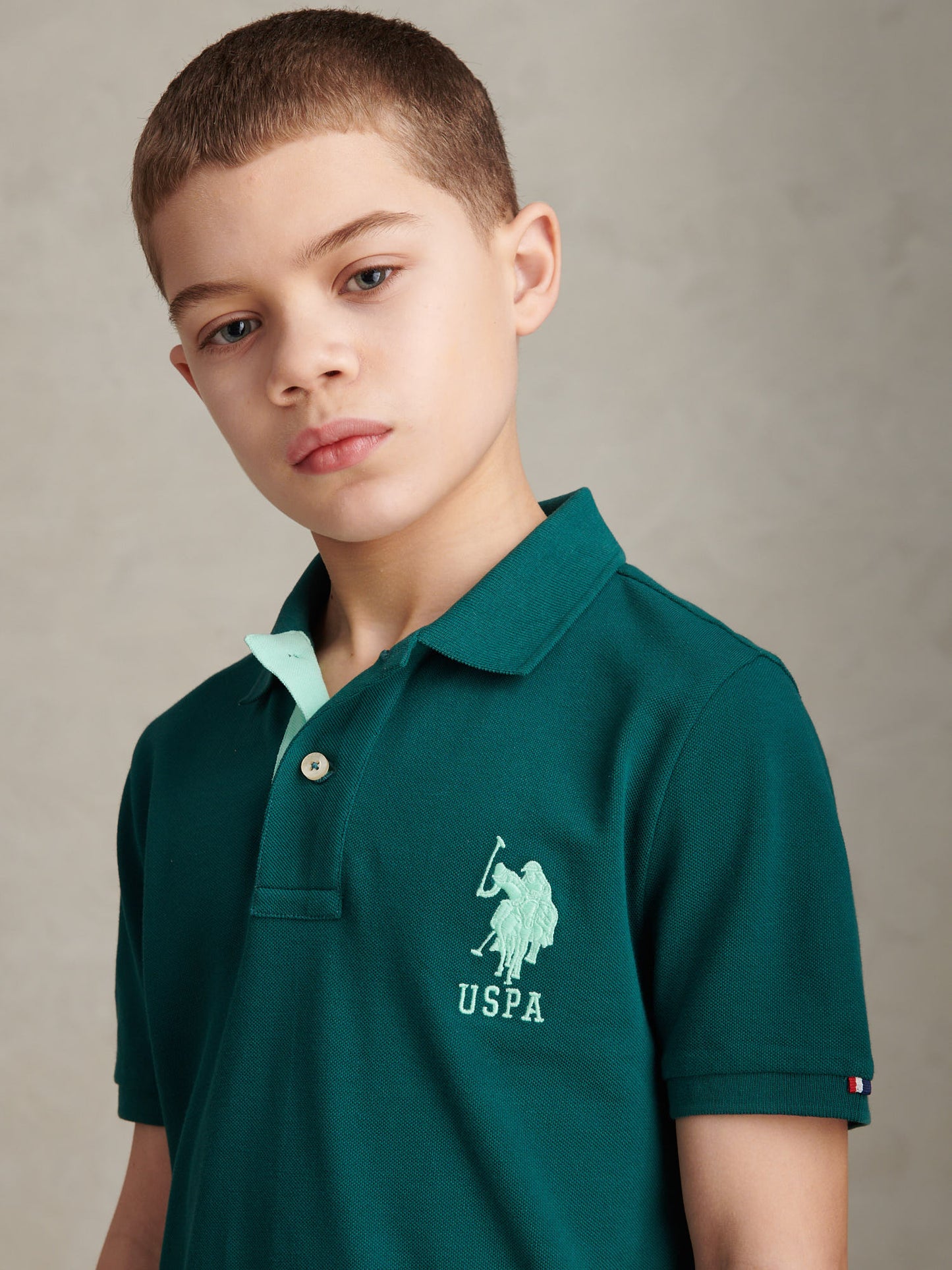 Boys Player 3 Polo Shirt Mediterranea