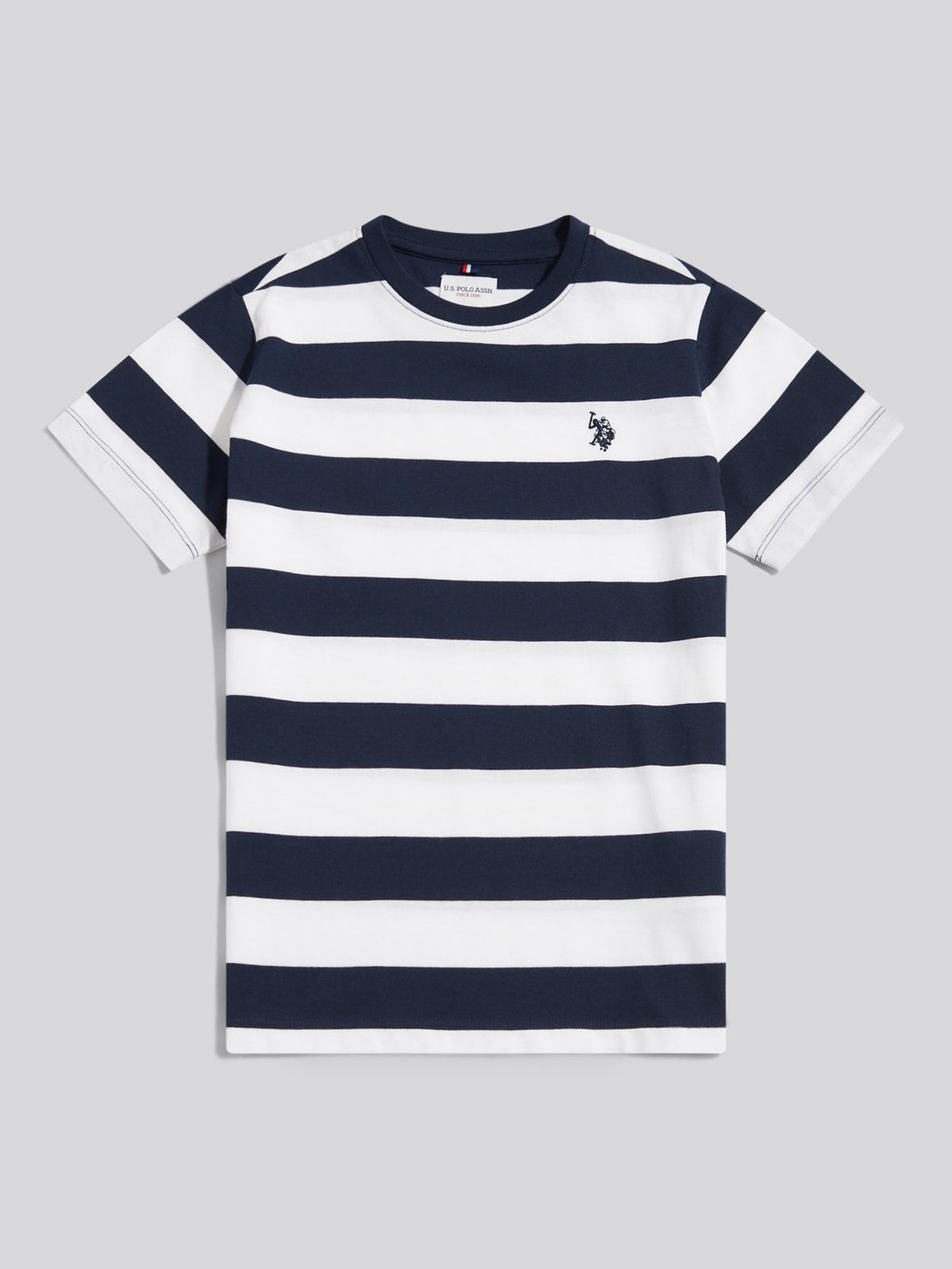 Boys Classic Stripe T-Shirt Dark Sapphire Navy