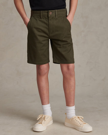 Boys Classic Chino Short Forest Night