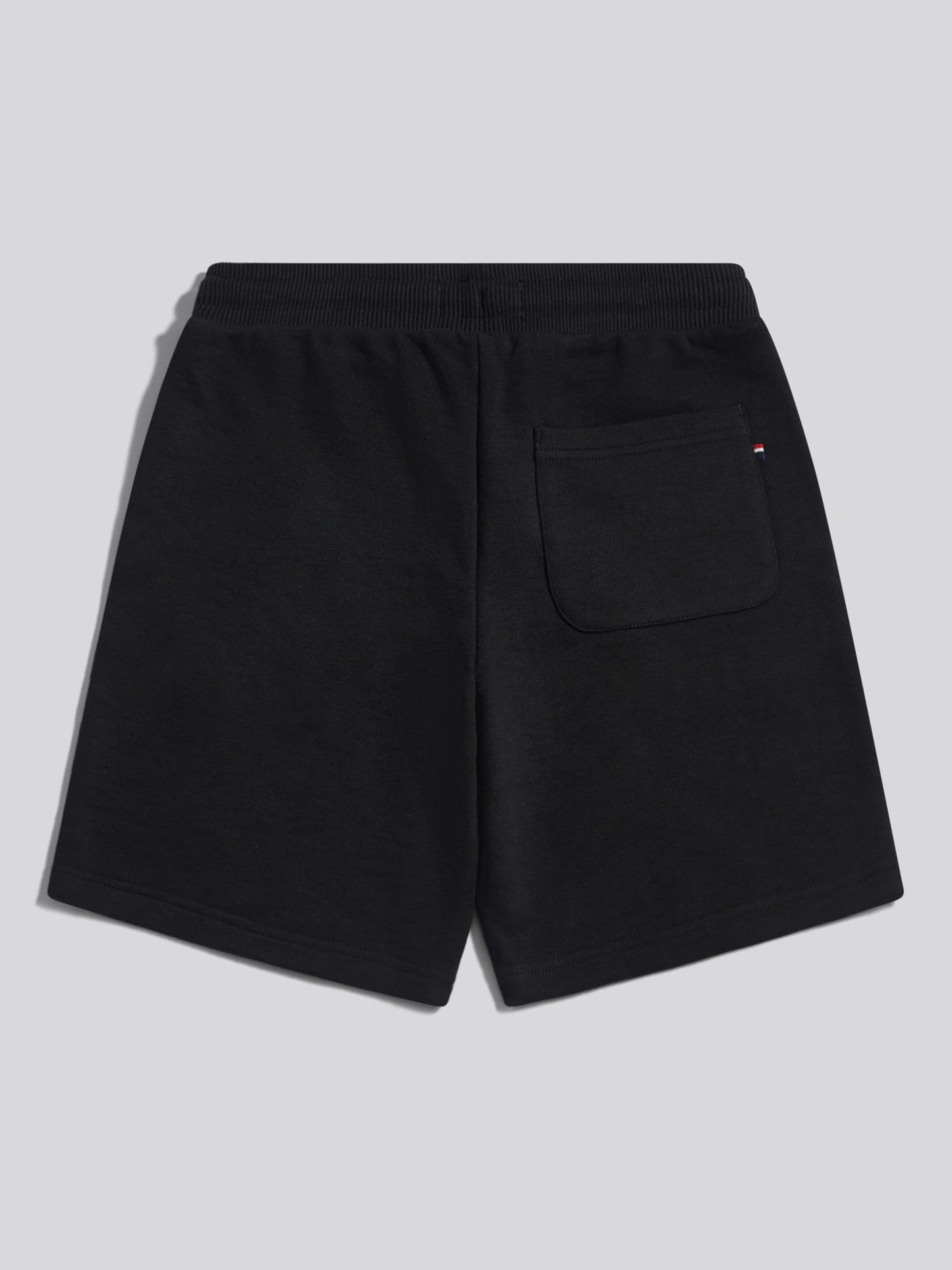 Boys Double Horsemen Sweat Shorts Black Bright White DHM