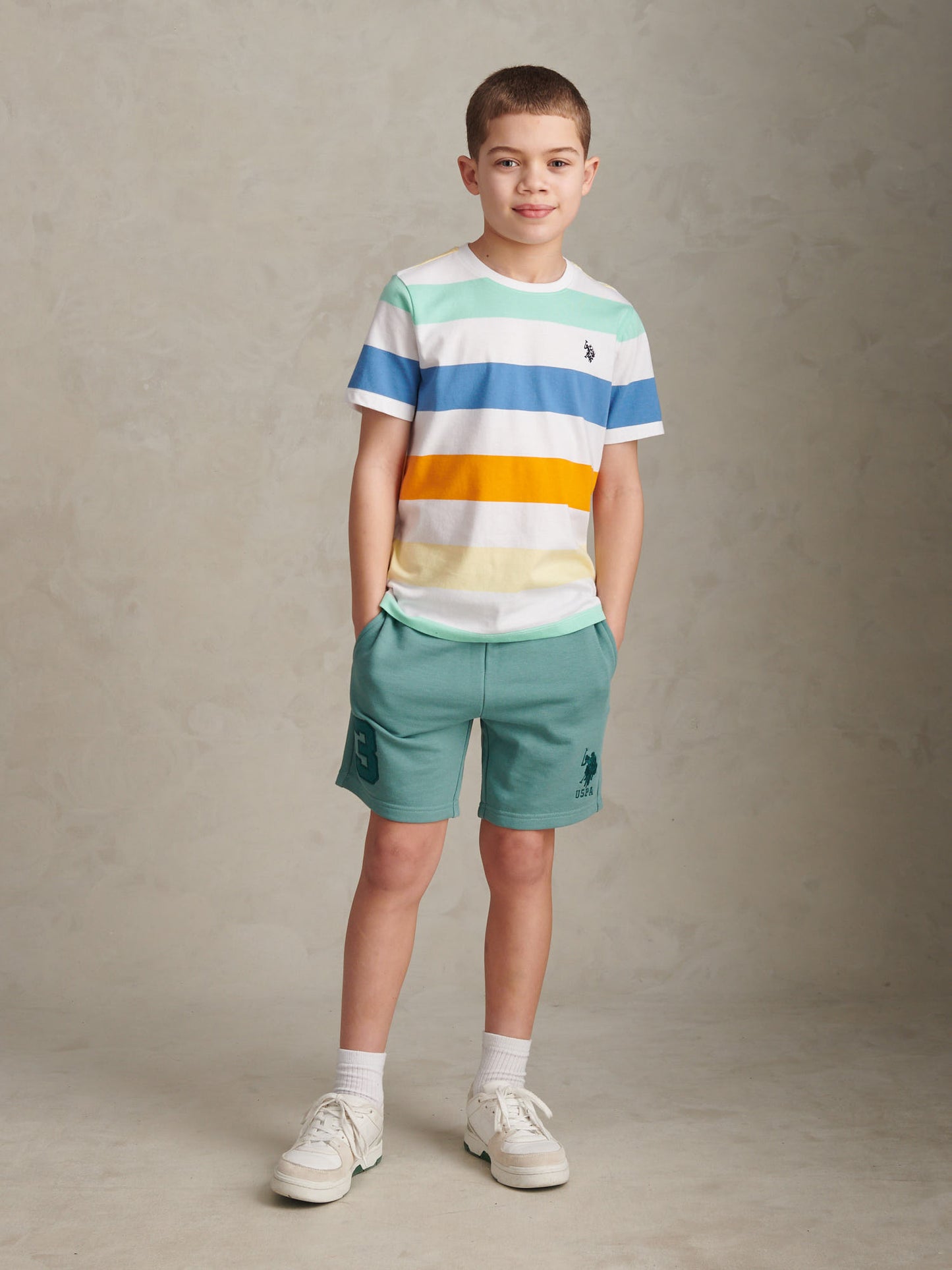 Boys Player 3 Sweat Shorts Arctic