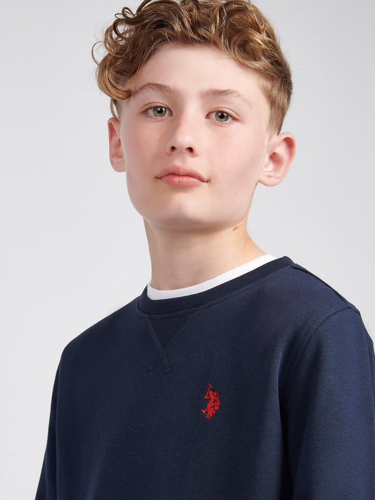 DHM LB Crew Dark Sapphire Navy/Haute Red Dhm