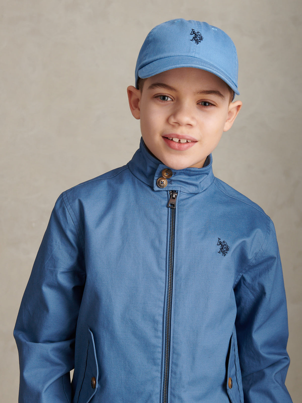 Boys Washed Outline Logo Cap Riviera