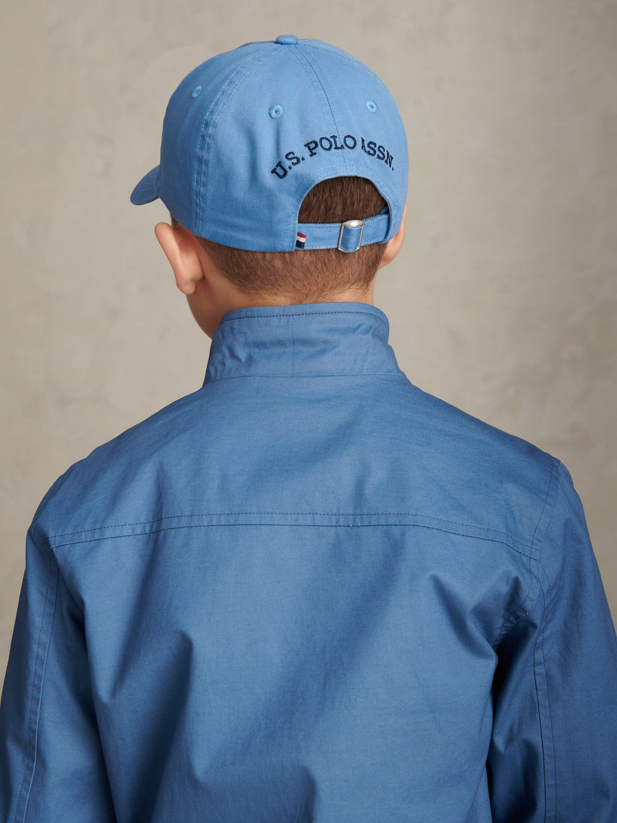 Boys Washed Outline Logo Cap Riviera