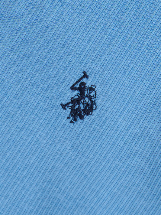Boys Vertical Texture T-Shirt Riviera