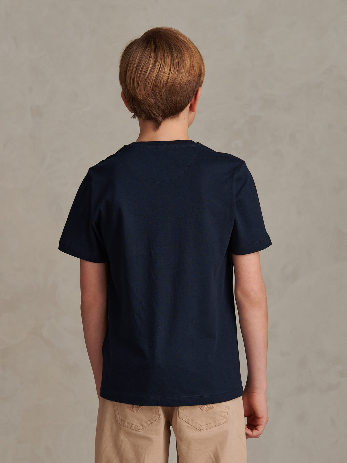 Boys USPA Print Graphic T-Shirt Dark Sapphire Navy