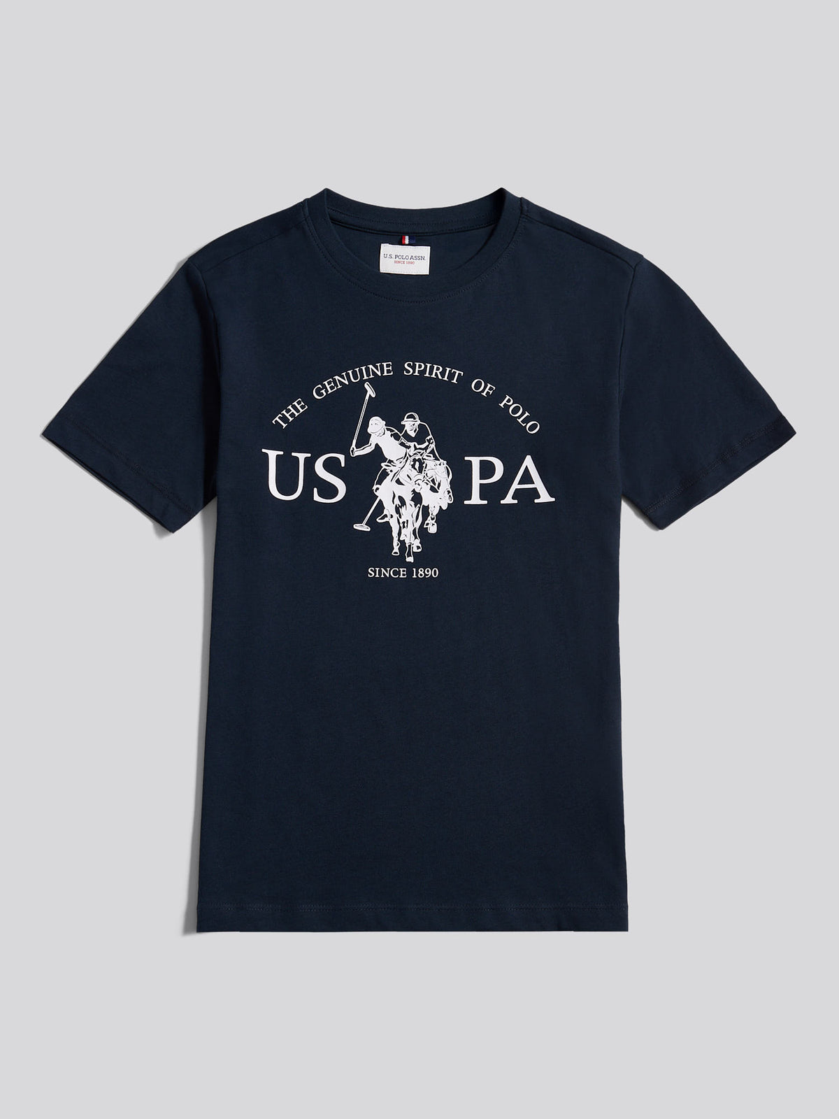 Boys USPA Print Graphic T-Shirt Dark Sapphire Navy
