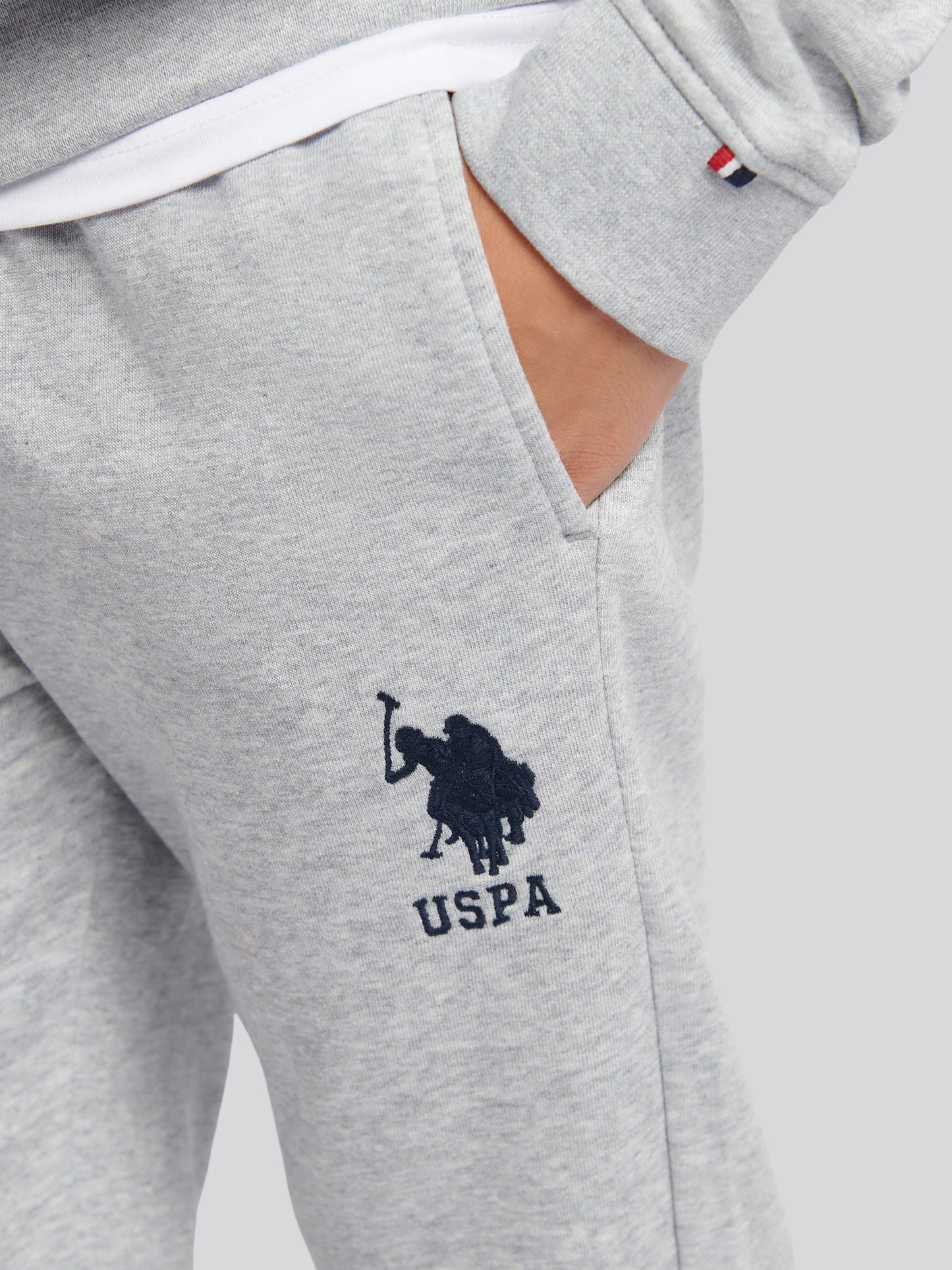 Boys Player 3 Loopback Jogger Mid Grey Marl