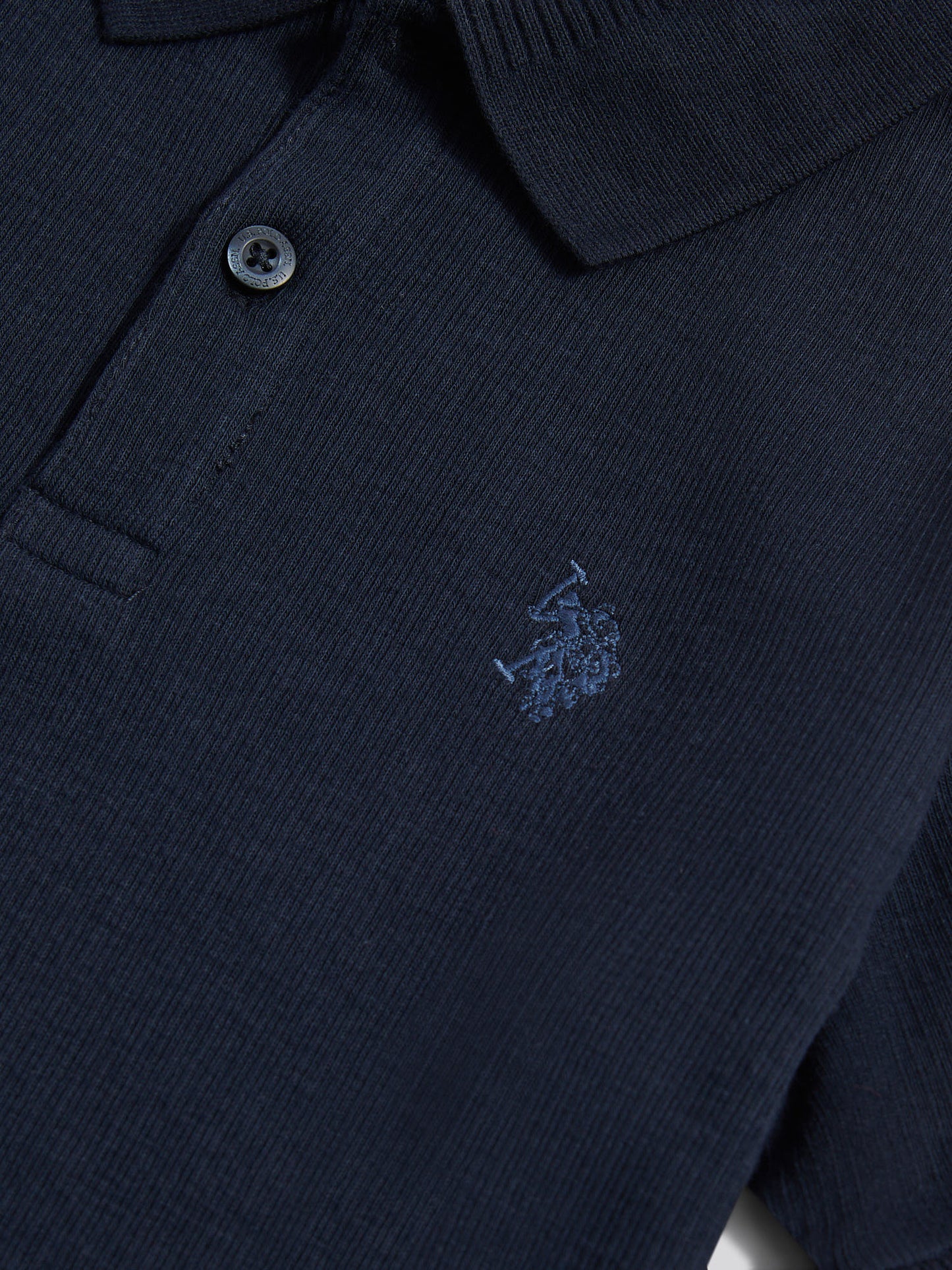 Pionowa tekstura polo ciemna szafir granatowy/księżycowy światło niebieskie DHM