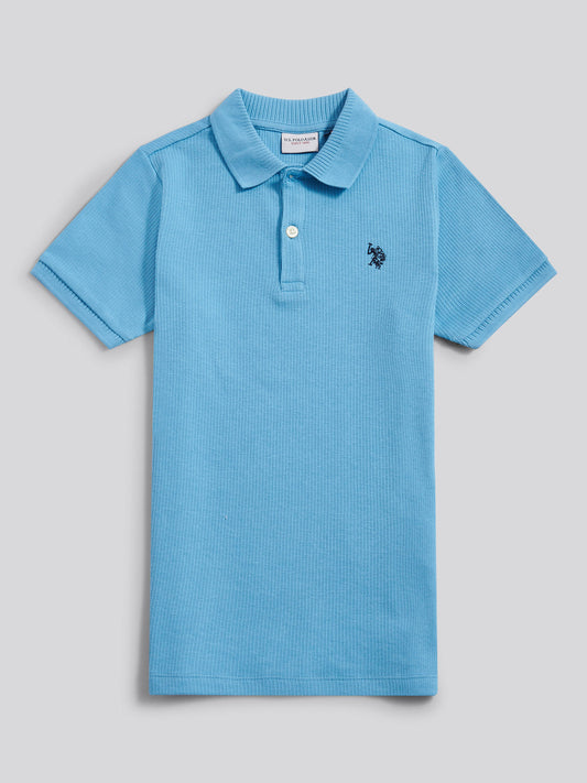 Pionowa tekstura Polo Heritage Blue