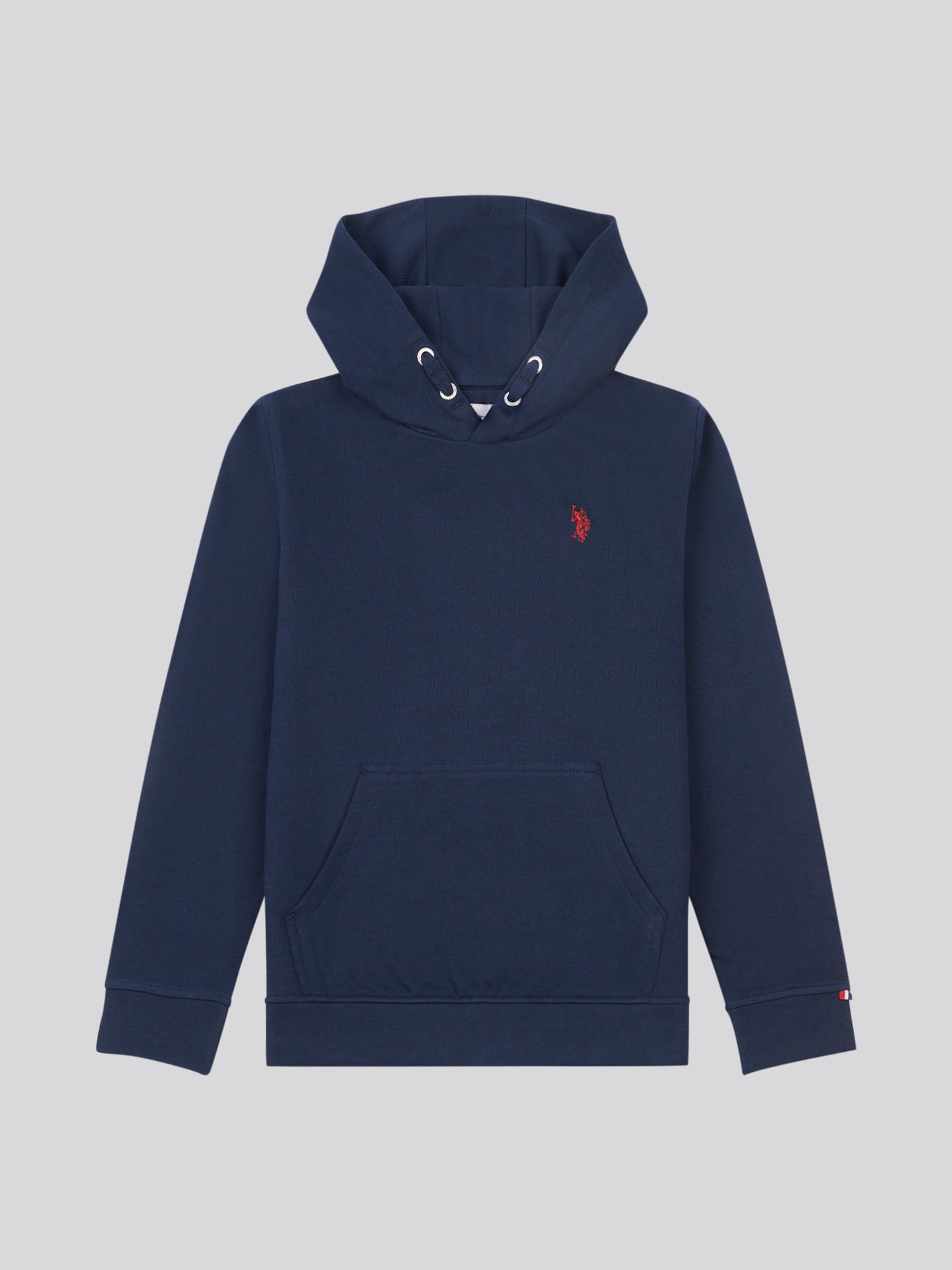 Chłopcy Double Horsemen Hoodie w ciemnym szafirowym granatowym/haute Red Dhm