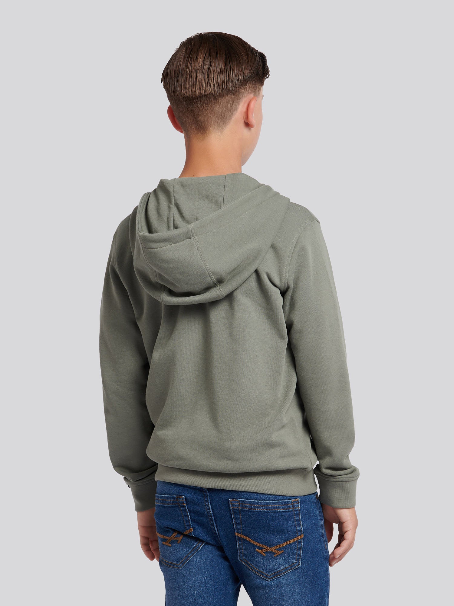 Boys Double Horsemen Zip Hoodie in Mulled Basil – U.S. Polo Assn. Poland