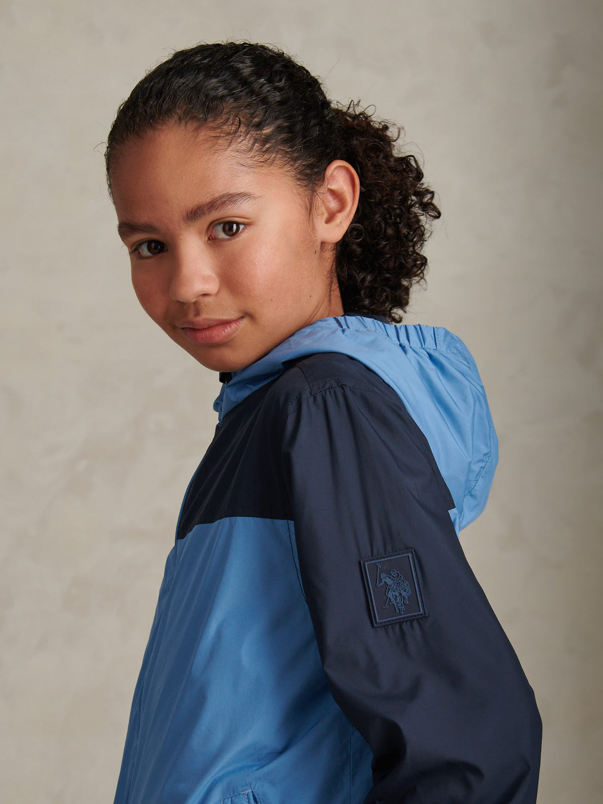 Boys Contrast Panelled Windbreaker Jacket Riviera