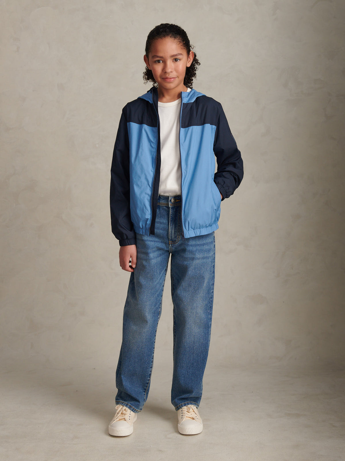 Boys Contrast Panelled Windbreaker Jacket Riviera